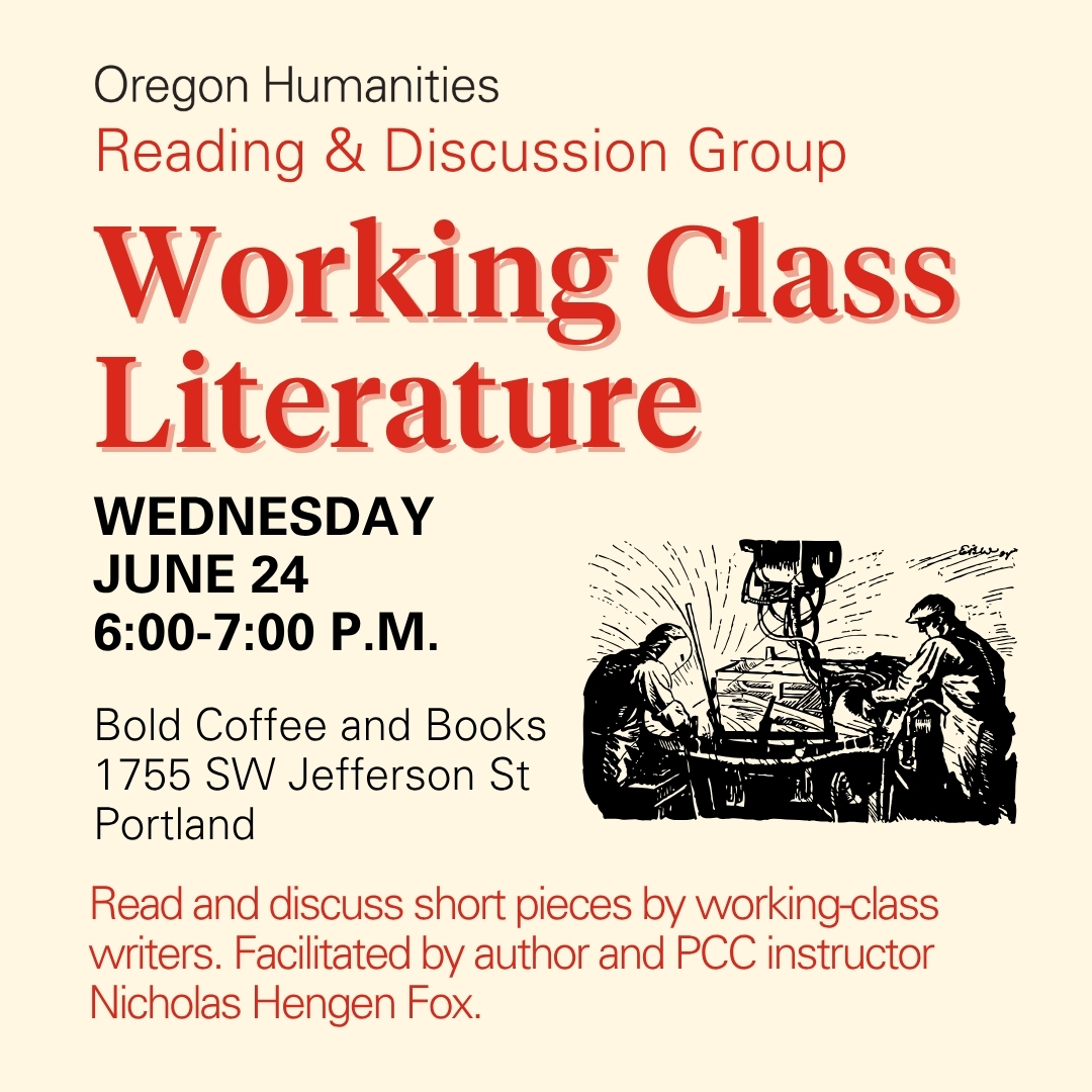 Photo of Reading and Discussion Group: Working Class Literature